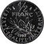 France 1/2 Franc Piedfort 1985 KM# P939 LIBERTE EGALITE FRATERNITE 1/2 FRANC 1985 coin reverse