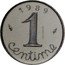 France 1 Centime Piedfort 1989  1989 1 CENTIME P I E F O R T coin reverse