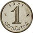 France 1 Centime (Piedfort) KM# Pn684 RÉPUBLIQUE FRANÇAISE coin obverse