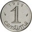 France 1 Centime (Piedfort) KM# P797 1984 1 CENTIME coin reverse