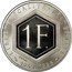 France 1 Franc (30th Anniversary of Fifth Republic - Essai) KM# E138 ER RÉPUBLIQUE FRANÇAISE CHARLES DE GAULLE coin obverse