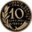 France 10 Centimes KM# P762 Modern Republic LIBERTE EGALITE FRATERNITE 10 CENTIMES 1983 A. DIEUDONNE coin reverse