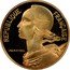 France 10 Centimes Piedfort. 1985 KM# P934 REPUBLIQUE FRANÇAISE LAGRIFFOUL coin obverse