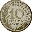 France 10 Centimes (Piedfort) KM# P690 REPUBLIQUE FRANÇAISE LAGRIFFOUL coin obverse