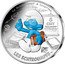 France 10 Euro (Brainy Smurf) KM# 2866 LE SCHTROUPMF À LUNETTES RF LES SCHTROUMPFS TM DE LA PIERRE PHILOSOPHALE S CHT ROUMPF SCHTROUMPFS coin reverse
