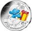 France 10 Euro (Jokey Smurf) KM# 2873 LE SCHTROUMPF FARCEUR RF LES SCHTROUMPFS TM coin reverse
