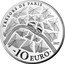 France 10 Euro The Place de la Bastille 2017  Proof KM# 2374 TRÉSORS DE PARIS 2017 10 EURO coin reverse