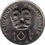 France 10 Francs French Polynesia 2008 (a) KM# 8a POLYNESIE FRANÇAISE 10 F GA coin reverse