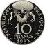 France 10 Francs Piedfort. Baloon 1983 KM# P785 RÉPVBLIQVE FRANÇAISE 10 FRANCS 1983 coin obverse
