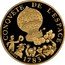 France 10 Francs (Piedfort) KM# P788 CONQVÊTE DE L'ESPACE D.PONCE 1783 coin reverse