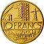France 10 Francs Piedfort 1982 KM# P743 10 FRANCS coin reverse
