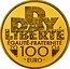 France 100 Euro 60th Anniversary of the Normandy Invasion 2004 Proof KM# 1377 D DAY LIBERTÉ ÉGALITÉ-FRATERNITÉ 20 04 100 EURO coin reverse