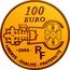 France 100 Euro 500th Anniversary of Saint Peter's Basilica 2006 Proof KM# 2047 100 EURO 2006 RF LIBERTÉ ÉGALITÉ FRATERNITÉ coin obverse