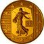 France 100 Euro The Sower. 50 Years of the New Franc 2010 Proof KM# 1672 RF 20 10 coin obverse