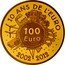 France 100 Euro 10th Anniversary of the Euro 2012 (a) Proof KM# 1892 10 ANS DE L'EURO 2002 2012 100 EURO A.H. coin reverse