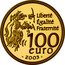 France 100 Euro 500 Years of Mona Lisa 2003 Proof KM# 2005 LIBERTÉ ÉGALITÉ FRATERNITÉ 100 EURO 2003 coin reverse