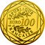 France 100 Euro (UEFA Euro in France) RÉPUBLIQUE FRANÇAISE EURO 100 coin obverse