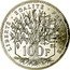 France 100 Francs (Pantheon Piedfort) KM# P794 LIBERTÉ ÉGALITÉ FRATERNITÉ 100 F coin reverse