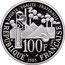 France 100 Francs 100th Anniversary of Germinal. Piedfort 1985 KM# P962 1885-1985 EMILE ZOLA GERMINAL coin reverse