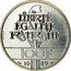 France 100 Francs Piedfort 1989  BU - 900‰ KM# P1008 100F 1989 LIBERTÉ ÉGALITÉ FRATERNITÉ DURAND-MEGRET coin reverse