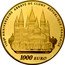 France 1000 Euro 1100th Anniversary of the Cluny Abbey 2010 Proof KM# 1677 1100E ANNIVERSAIRE ABBAYE DE CLUNY RÉPUBLIQUE FRANÇAISE 1000 EURO coin obverse