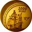 France 1000 Euro Great Explorers. Jacques Cartier 2011 Proof KM# 1799 LA GRANDE HERMINE 1000 EURO RF coin obverse