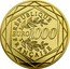 France 1000 Euro Rooster. 3rd Type 2016  In Set RÉPUBLIQUE EURO 1000 FRANÇAISE coin obverse