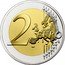 France 2 Euro 25th Anniversary of the Pink Ribbon. Coloured 2017  Proof KM# 2363.1 2 EURO LL coin reverse