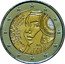 France 2 Euro (Festival of the Federation) KM# 2227 SUR TOUTES LES PAGES LUES SUR TOUTES LES PAGES BLANCHES PIERRE SANG PAPIER OU CENDRE J'ÉCRIS TON NOM RF 2015 LIBERTÉ coin obverse