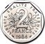 France 2 Francs (Piedfort) KM# P910 LIBERTE EGALITE FRATERNITE 2 FRANCS 1984 coin obverse