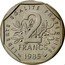 France 2 Francs (Piedfort) KM# Pn942 REPUBLIQUE FRANÇAISE D'APRÈS O. ROTY coin obverse