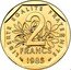 France 2 Francs (Piedfort) KM# P944 RÉPUBLIQUE FRANÇAISE D’APRÈS O.ROTY coin obverse