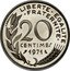 France 20 Centimes (Marianne Piedfort) LIBERTE EGALITE FRATERNITE 20 CENTIMES 1971 A. DIEUDONNE coin reverse