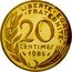 France 20 Centimes (Piedfort) A.DIEUDONNE LIBERTE EGALITE FRATERNITE 20 CENTIMES 1985 coin reverse