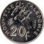 France 20 Francs (Marianne. New Caledonia) KM# 12a NOUVELLE - CALEDONIE 20 F coin reverse