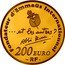 France 200 Euro 100th Anniversary of the Birth of Abbe Pierre 2012 (a) Proof KM# 1898 CENTENAIRE DE LA NAISSANCE DE L'ABBÉ PIERRE 2012 coin reverse