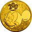 France 200 Euro Mickey & Minnie 2018  Proof KM# 2542 200 EURO 2018 coin reverse
