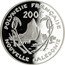 France 200 Francs (Minerva. Introduction of Euro) POLYNESIE FRANCAISE 200 F NOUVELLE CALEDONIE coin reverse