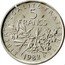 France 5 Francs Piedfort 1982 KM# P739 LIBERTE EGALITE FRATERNITE 5 FRANCS 1982 coin reverse