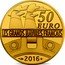 France 50 Euro L'Ile de France Ship 2016 Proof KM# 2339 50 EURO LES GRANDS NAVIRES FRANCAIS 2016 coin reverse