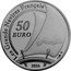 France 50 Euro The Belem 2016 Proof KM# 2331 LES GRANDS NAVIRES FRANÇAIS 50 EURO 2016 coin reverse