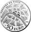 France 50 Euro (Alexandre III Bridge) KM# 2508 TRÉSORS DE PARIS 2018 50 EURO coin reverse