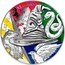 France 50 Euro (Mascots of the Four Houses of Hogwarts) KM# 3002 LES QUATRE MAISONS ©WBEI coin reverse