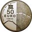 France 50 Euro Museum d'Orsay and Petit Palais 2016 Proof KM# 2333 50 EURO 2016 UNESCO PARIS, RIVES DE LA SEINE PETIT PALAIS ORSAY coin reverse