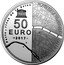 France 50 Euro (National Assembly and Place of Concorde) UNESCO 50 EURO 2017 PARIS RIVES DE LA SEINE PLACE DE LA CONCORDE PALAIS BOURBON coin reverse