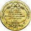 France 50 Euro (Olympe de Gouges) KM# 2418 DÉCLARATION DES DROITS DE LA FEMME «LA FEMME NAIT LIBRE ET DEMEURE ÉGALE À L'HOMME EN DROITS» 1791 R F 50 EURO 2017 coin obverse