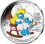 France 50 Euro (Smurfette and the Baby Smurf) KM# 2901 LE BÉBÉ SCHTROUMPF ET LA SCHTROUPFETTE RF LES SCHTROUPMFS TM coin reverse