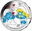 France 50 Euro The Enamored Smurf 2020  KM# 2903 LE SCHTROUMPF AMOUREUX ET LA SCHTROUMPFETTE RF LES SCHTROUMPFS TM coin reverse