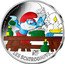 France 50 Euro (The Old Smurf) KM# 2900 LE GRAND SCHTROUMPF RF LES SCHTROUMPFS TM coin reverse