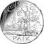 France 50 Euro Values of the Asterix Republican. Peace 2015 PAIX coin reverse